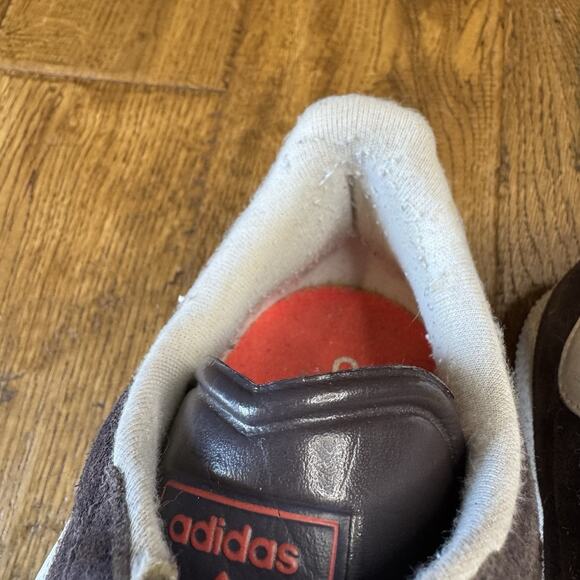 Adidas Gazelle Mens Sz 10 Deep Burgundy Plum White Sole Sneaker - Picture 10 of 11